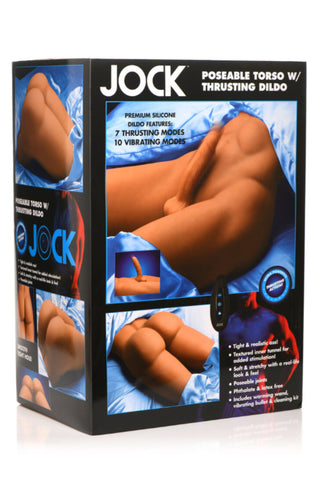 Jock Poseable Torso w/ Thrusting Dildo Medium