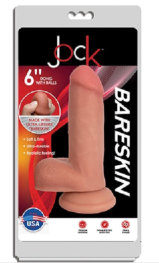 JOCK 6" Bareskin Dong with Balls