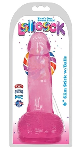 6" Slim Stick with Balls - Cherry Ice****