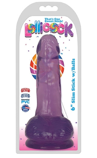 6" Slim Stick with Balls - Grape Ice****