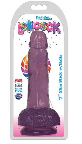 7" Slim Stick with Balls - Grape Ice****