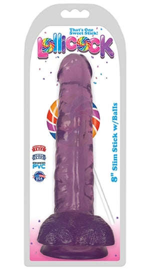 8" Slim Stick with Balls - Grape Ice****