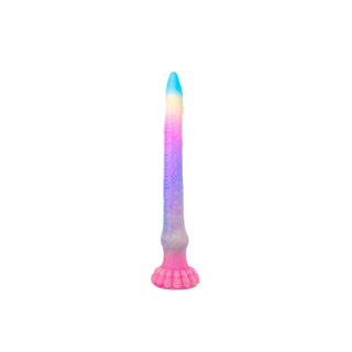 17.5" Glow In The Dark Mix Color Silicone Monster Dildo