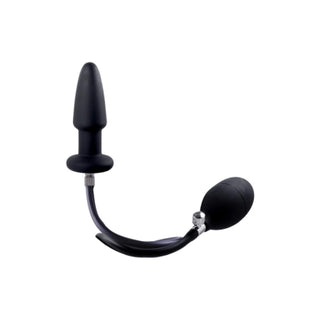 Strafe Silicone Inflatable Butt Plug Black