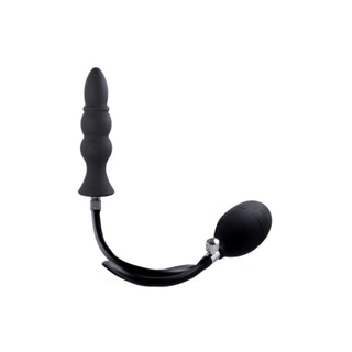 Strafe Silicone Inflatable Butt Plug Black