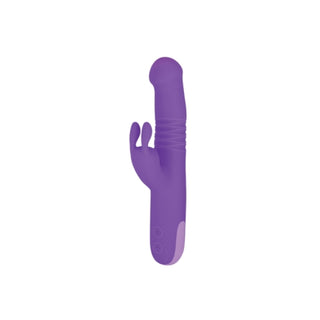 Trio Thruster 9" Silicone 3 in 1 Rechargeable Rabbit Vibrator