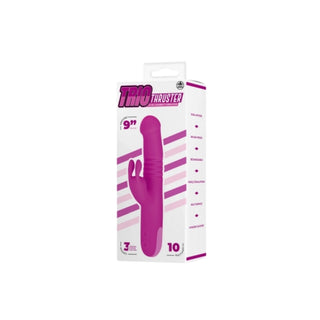 Trio Thruster 9" Silicone 3 in 1 Rechargeable Rabbit Vibrator