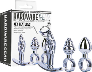 3 in 1 Metal Butt Plug Kit Set