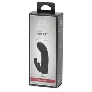 Fifty Shades of Grey Greedy Girl Rechargeable Mini Rabbit Vibe Black**...