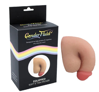 Gender Fluid Equipped Soft Packer 5" Tan