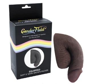 Gender Fluid Equipped Soft Packer 5" Dark Brown