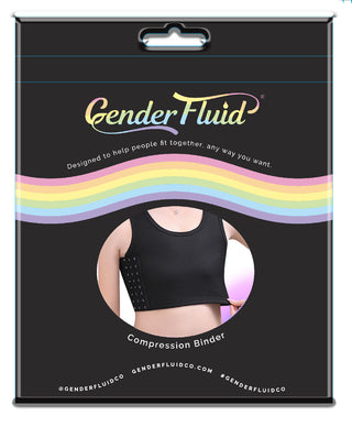 GENDER FLUID CHEST COMPRESSION BINDER BLACK 2XL