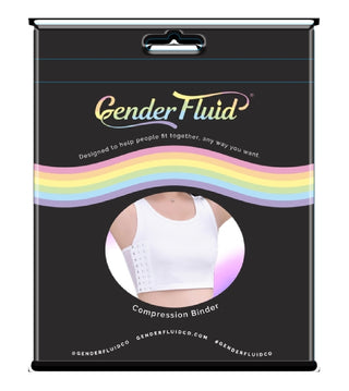 Gender Fluid Chest Compression Binder White Medium