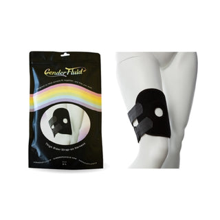 Gender Fluid Thigh Rider Strap-on Harness L-XXL Black