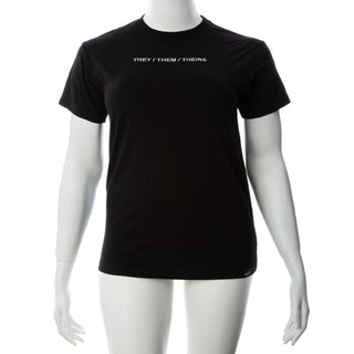 Gender Fluid Pronoun They Tee Shirt Small Black