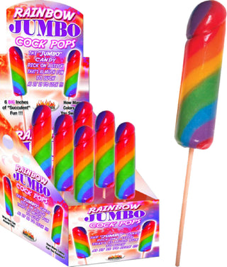 Jumbo Rainbow Cock Pops