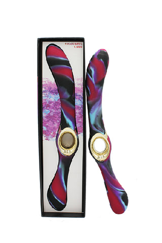 Colourful Camo Entice Vibrator Blue