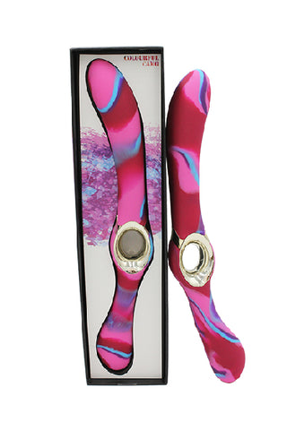 Colourful Camo Entice Vibrator Pink