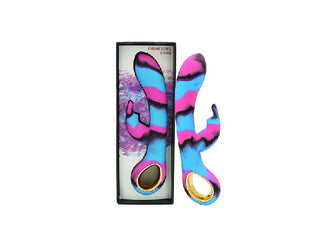 Colourful Camo Dini Vibrator Blue