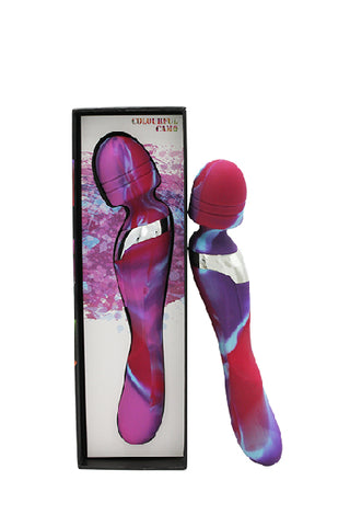 Colourful Camo Beja 2in1 Vibrator Pink