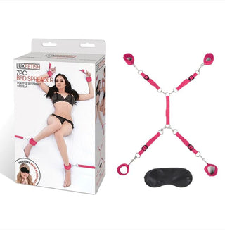 Lux Fetish 7 PC Bed Spreader Hot Pink