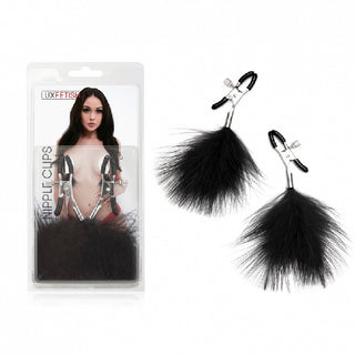 Lux Fetish Feather Nipple Clamps