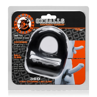 OXBALLS 360 dual use cocksling BLACK