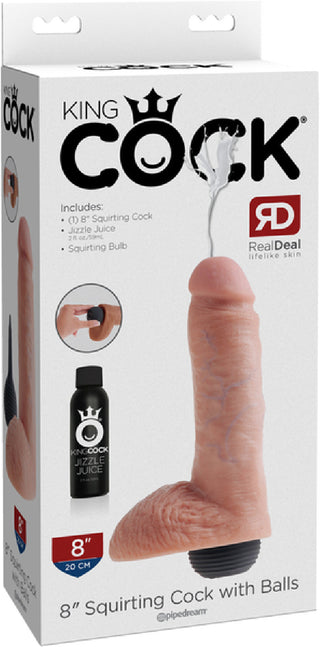 8" Squirting Cock With Balls