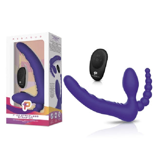 7â€ Remote Control Strapless D.P. Silicone Strap on