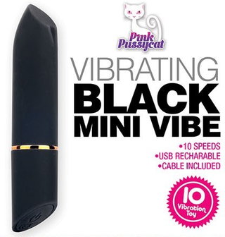 PINK PUSSYCAT VIBRATING BLACK MINI VIBE