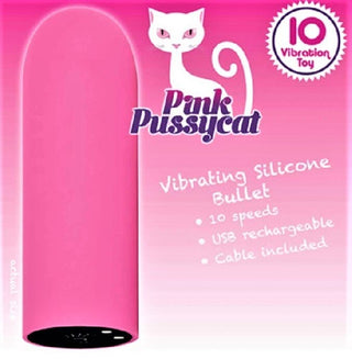 PINK PUSSYCAT RECHARHEABLE SILICONE BULLET