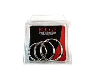 Stainless Steel 3 Cock Ring Set