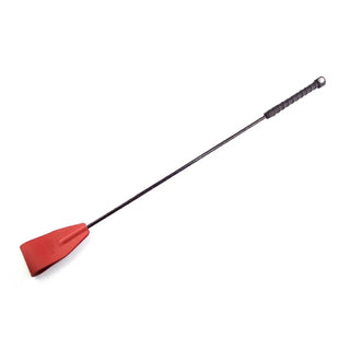 LEATHER RIDING CROP RED