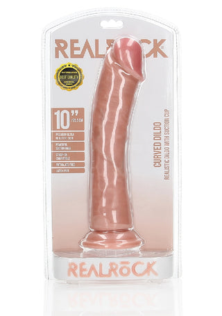 RealRock- 10 " Cock - Regular Curved - Flesh