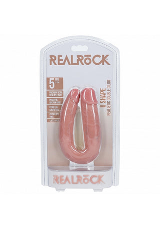 RealRock- U Shaped Double Dildo 5"