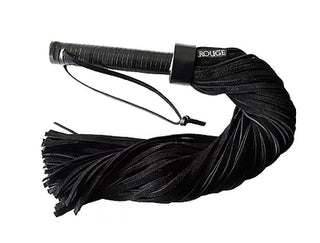 Black Suede Flogger with Leather Handle