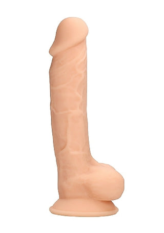 Silicone Dual Density Dildo With Balls 7 Inch