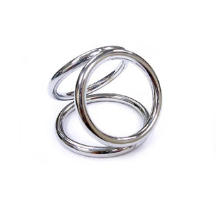 Stainless Steel Triple Cock Ring Cage  Package