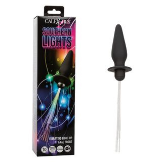 Southern Lightsâ„¢ Vibrating Light Up Anal Probe - Black