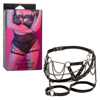 Euphoria Collection Plus Size Thigh Harness With Chains