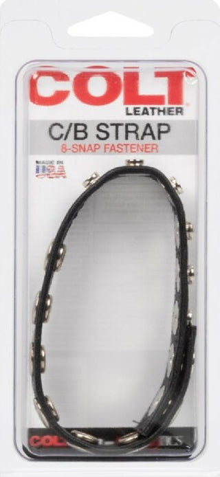 Leather C/B Strap 8-Snap Fastener