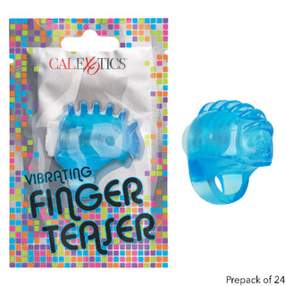 Foil Pack Vibrating Finger Teaser - Blue