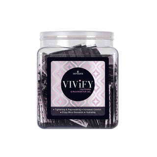 Vivify Tightening & Rejuvenation Gel 100 Piece Single Use Packet Tub