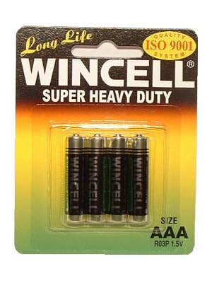 Wincell AAA Super Heavy Duty Batteries