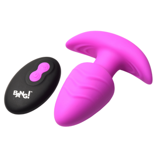 Rotating & Vibrating Silicone Butt Plug w/ Remote