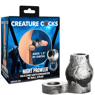 Night Prowler Silicone Penis Sleeve + Ball Stretcher