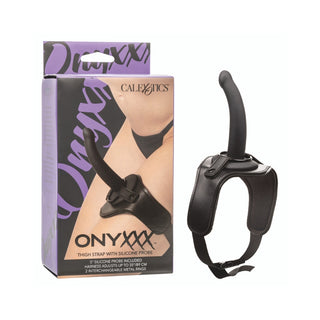 OnyxxxÂª Thigh Strap with Silicone Probe