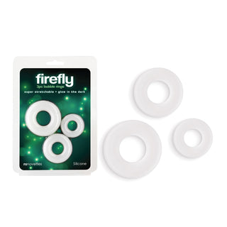 Firefly - 3pc Bubble Rings - White