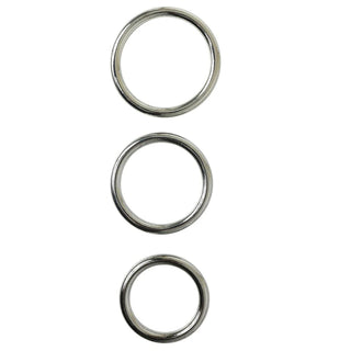 SPORTSHEETS Seamless Metal O-Ring 3 Pack